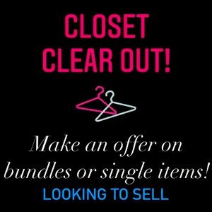 Clearing out closet for New Year!